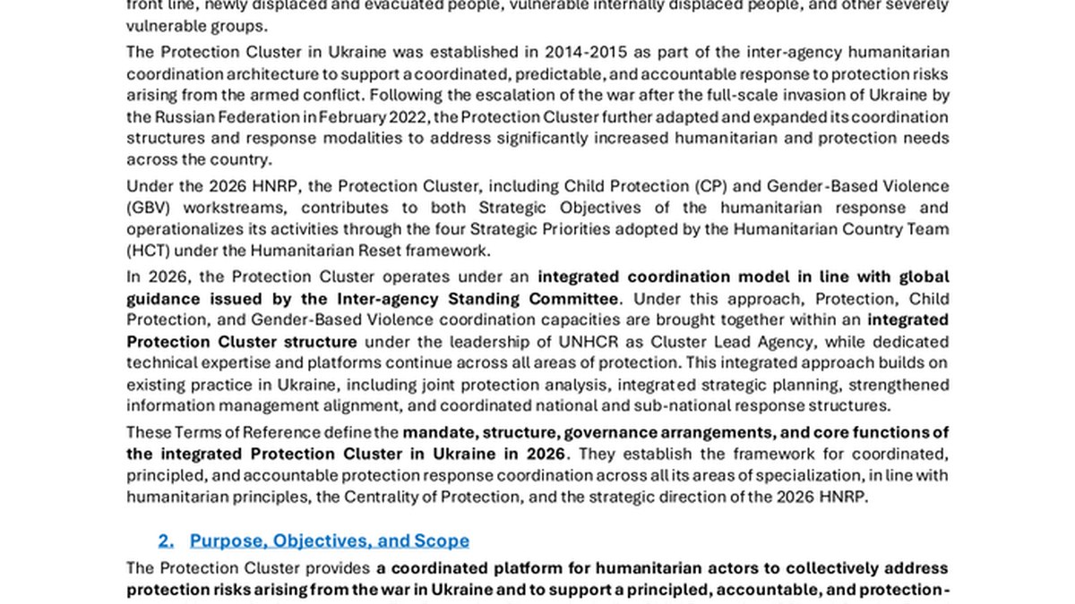 Ujeeddada Isku-xirka Qaybta Amniga ee Ukraine 2026: Qorshaha Guud ee Isku-dhafka Amniga, Amniga Caruurta iyo Dhaqanka