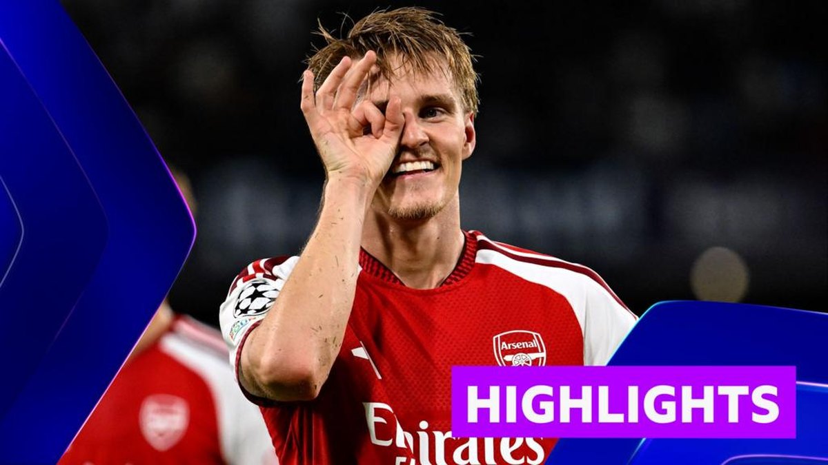 Odegaard goolkiisa guusha u dhigay Arsenal kulan Champions League ah oo ay ku garaacday Napoli