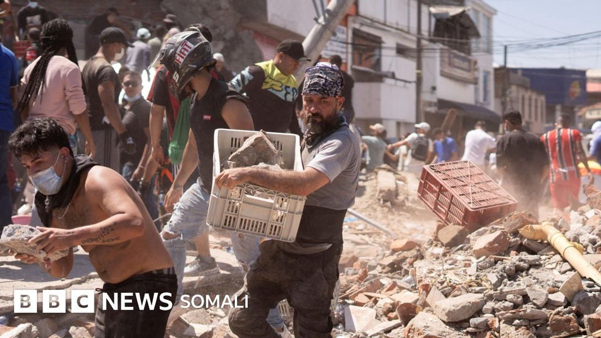 Dhulgariir 7.4 ah oo Colombia ku dhacay ayaa dilay 132 qof