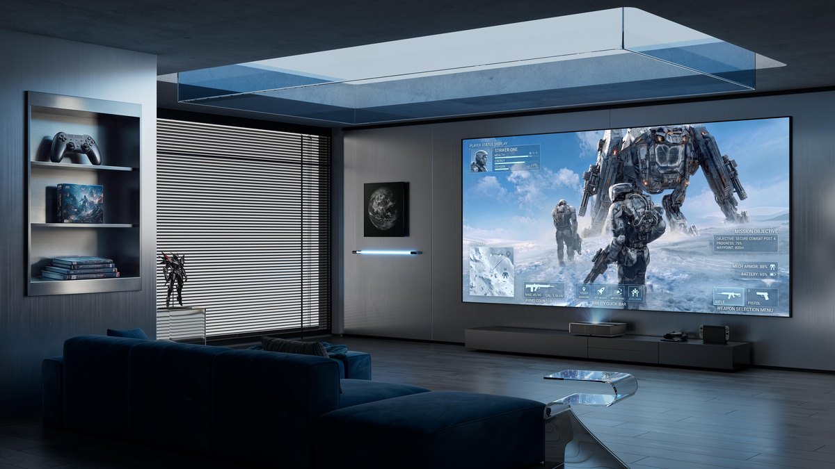 Awol Vision soo saartay qalabka ugu horreeya ee 4K 120Hz-ka leh ee projector-ka UST-ka ah ee leh lens shift-optical