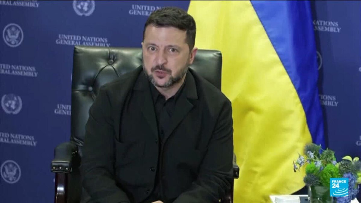Madaxweyne Zelenskyy wuxuu ku sugan yahay New York, iyadoo Ruushku uu weerar ku qaaday magaalladda Kyiv