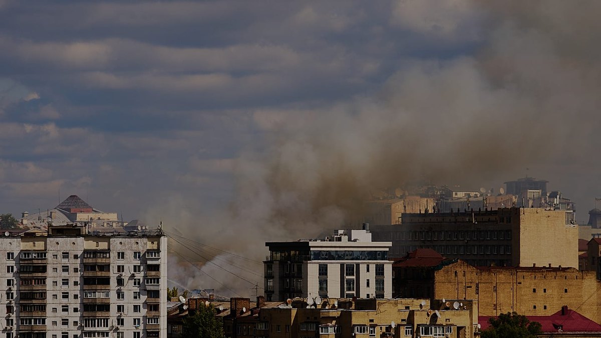 Drone Russian oo weeraray xarunta adeegga amniga Ukraine ee magaalada Kyiv