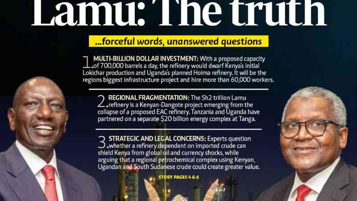 Mashruuca Dangote ee Lamu: Isbedel weyn oo dhaqaale laakiin isku-xirka EAC wuxuu ku jiraa khatar