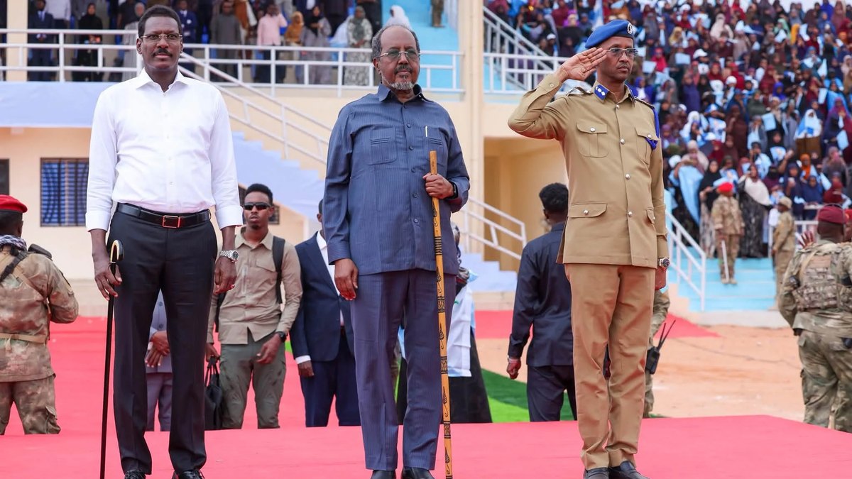 Madaxweyne Xasan Sheekh oo Galkacyo ku soo dhaweyn diiran ku qabtay isku soo bax ballaaran