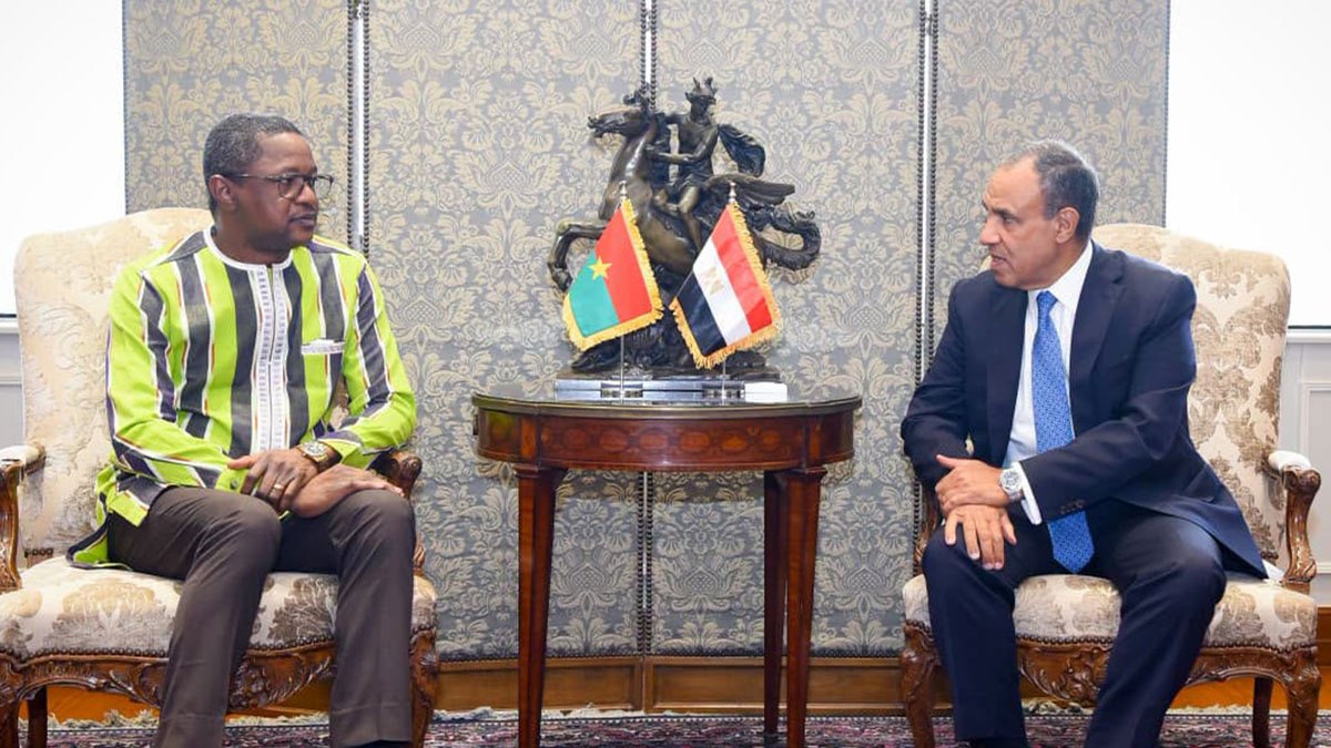 Egypt and Burkina Faso Foreign Ministers Discuss Regional Stability and Bilateral Cooperation in Cairo