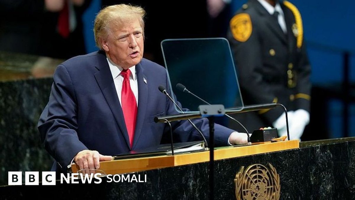 Trump oo Golaha Guud ee Qaramada Midoobay u sheegay inuu 'baabi'inayo' Iiraan
