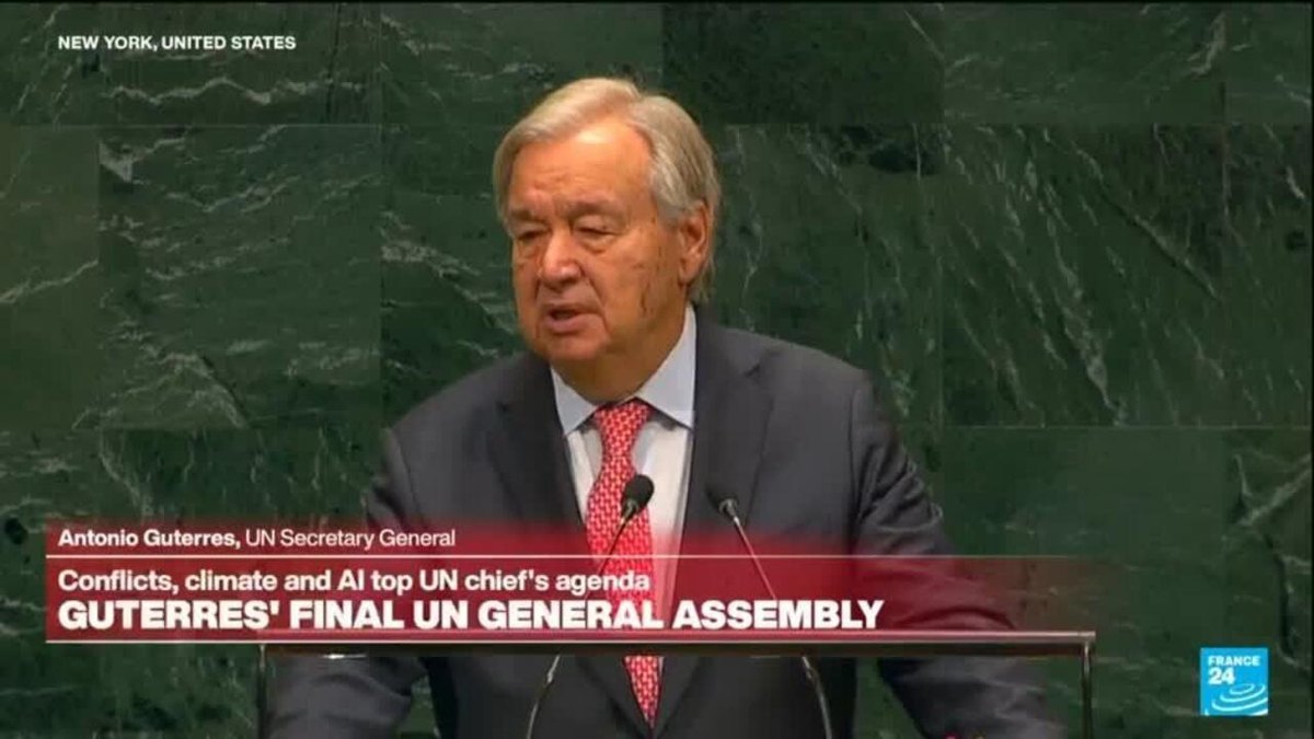 Guterres wuxuu ka hadlay xukunka AI, dagaallada iyo isbedelka cimilada markii uu ku dhamaaday xilkiisa