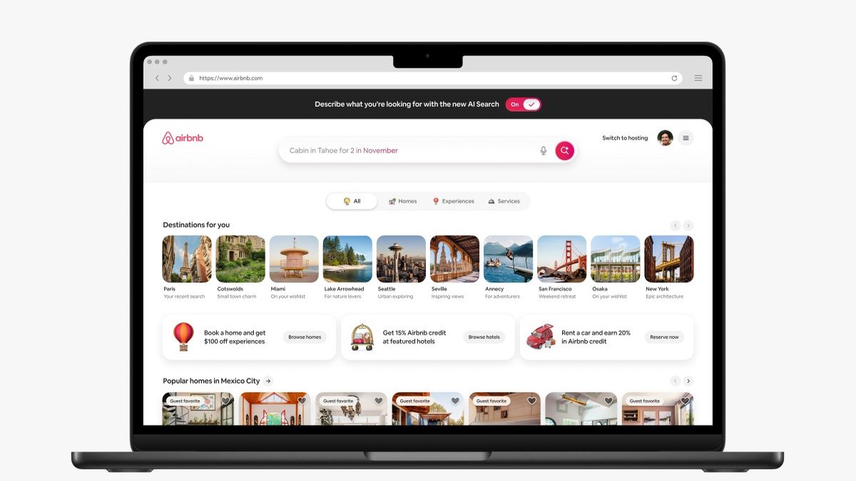Airbnb waxay ku daraysaa baaritaanka AI iyo xirfadaha bulshada ee app-keeda cusub
