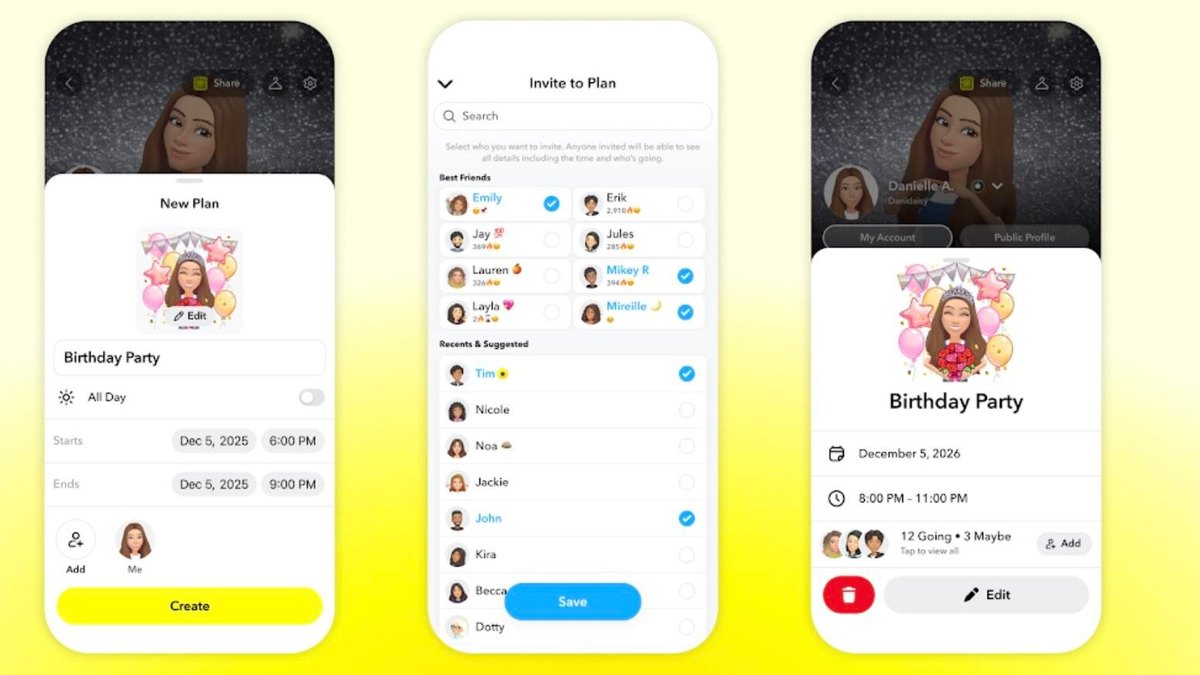Snapchat Soo Saaray Tillaabooyin Cusub oo Ka Caawisa Qorshaynta Munaasabado