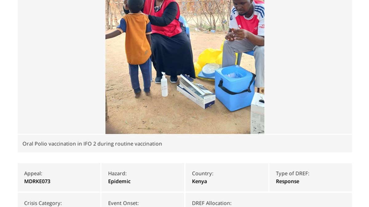 Daboolka Polio ee cVDPV2: Barakacayaasha Soomaalida ee Dadaab waxaa laga helay halis culus